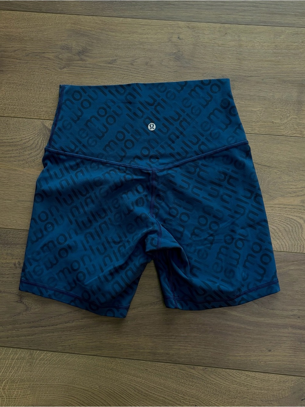 Lululemon Align Shorts Navy Logo-Print